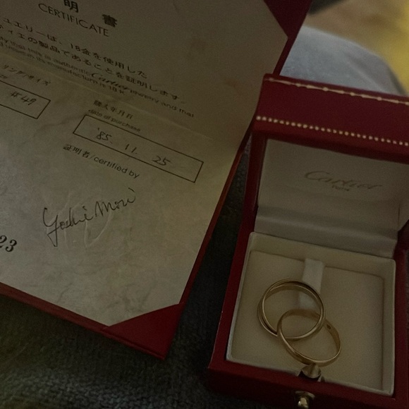 Cartier trinity ring 18k gold vintage 1985 with certificate of
Authenticity - Picture 4 of 7